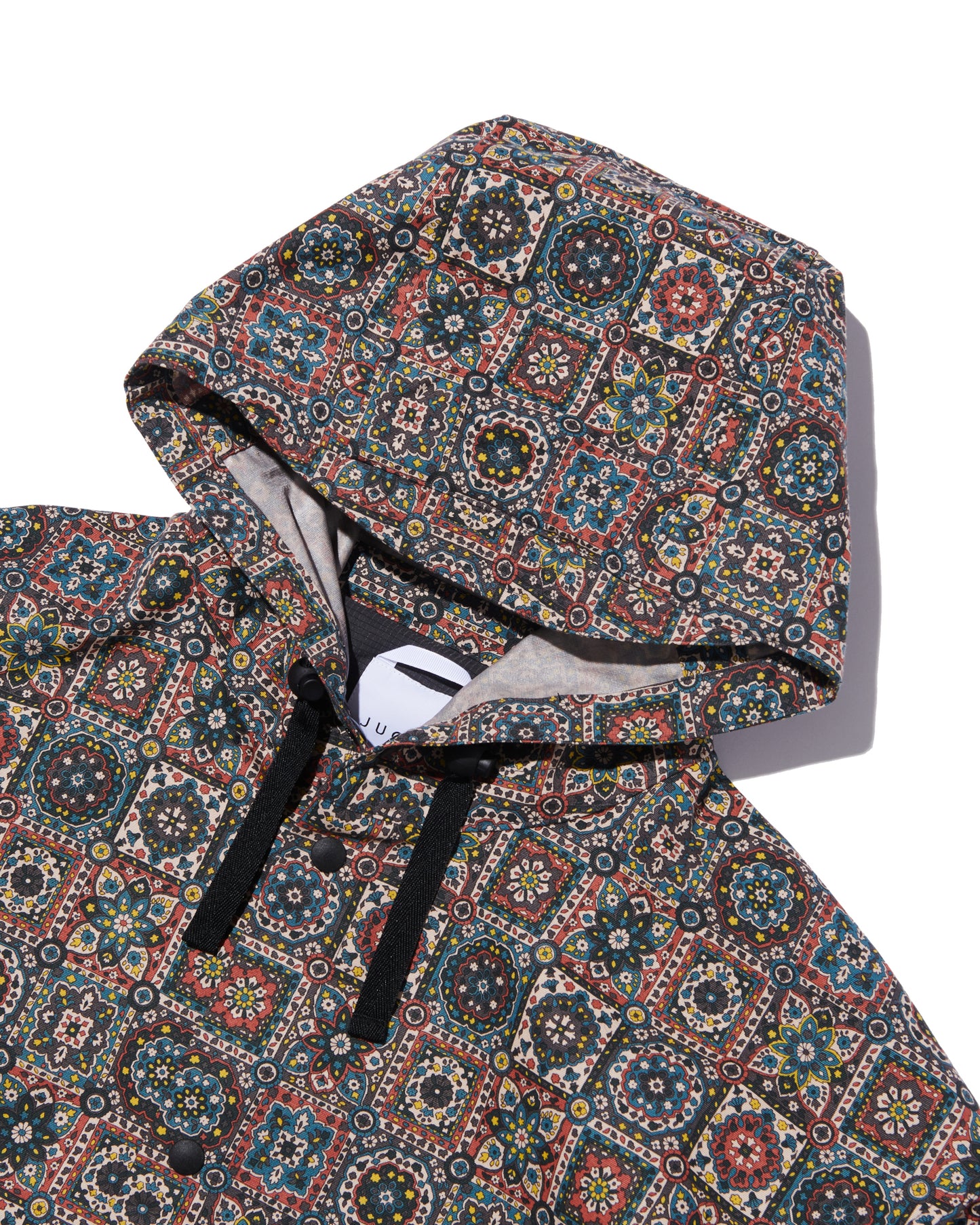 JUGEM PATTERNED TECH HOODIE COAT