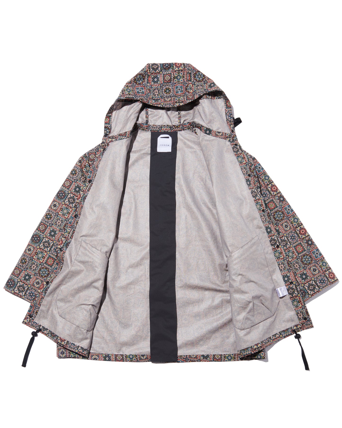 JUGEM PATTERNED TECH HOODIE COAT