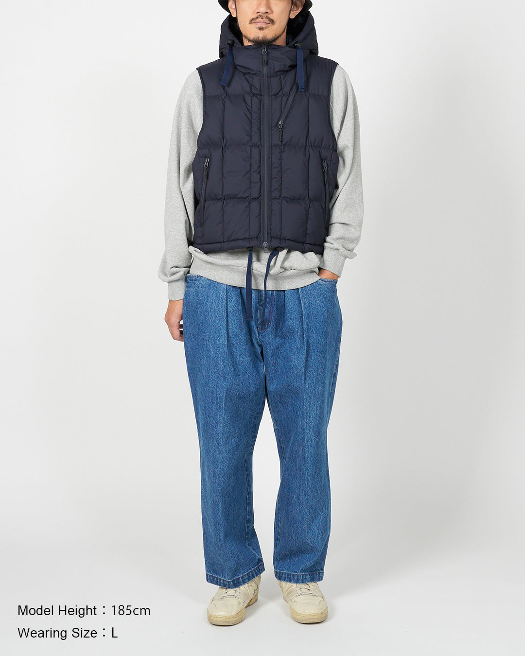JUGEM SHORT HOODY DOWN VEST
