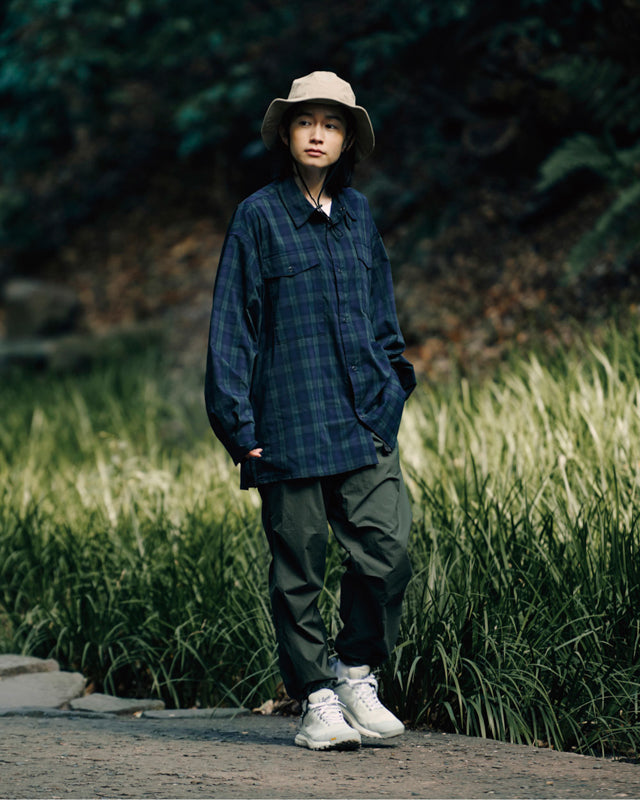 COMFORTABLE SHIRTS リラックスシルエットでシティウェア、アウトドアシーンで着用出来る、快適で春夏に活躍する長袖シャツ。ストライプシャツ、チェックシャツ