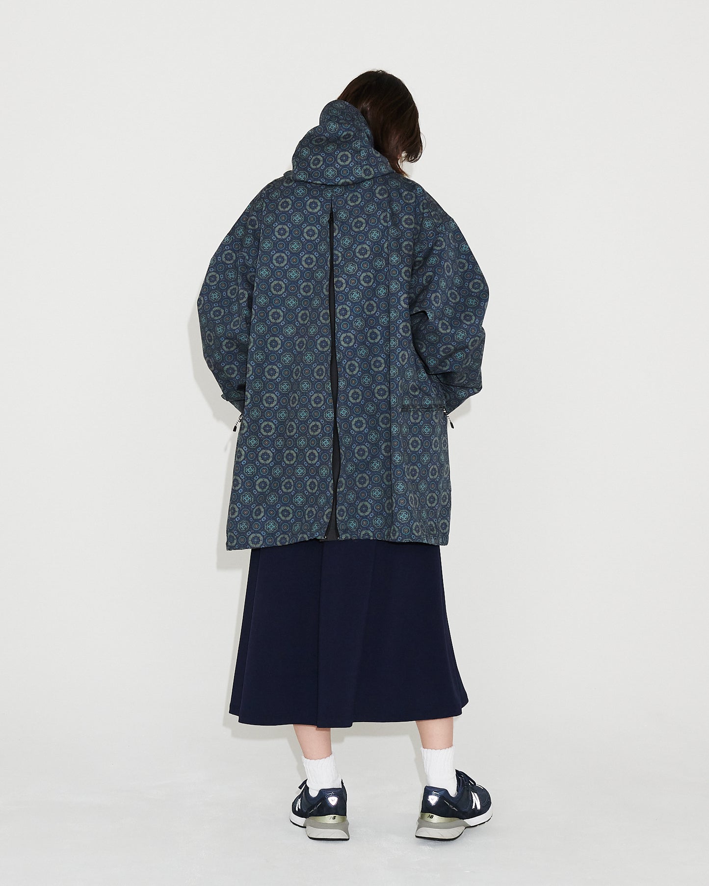 JUGEM PATTERNED TECH HOODIE COAT