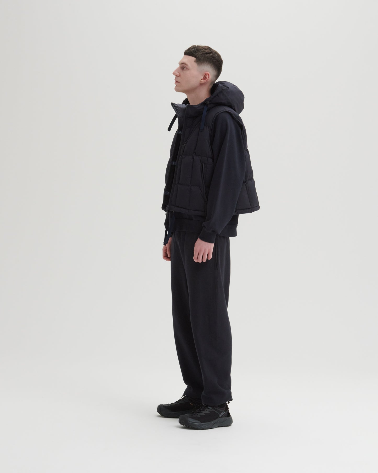 JUGEM SHORT HOODY DOWN VEST