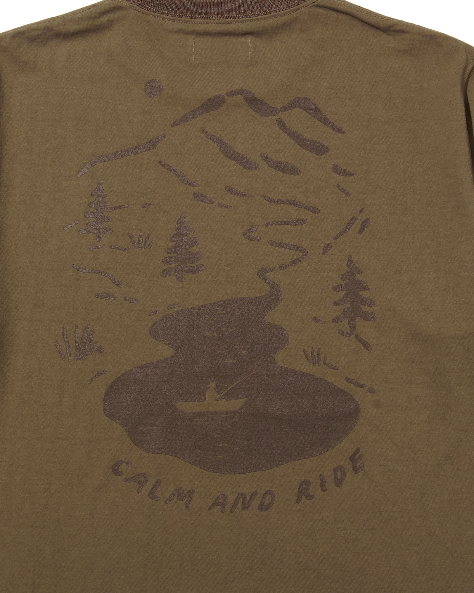 CALM AND RIDE TRAVEL T-SHIRTS LAKE