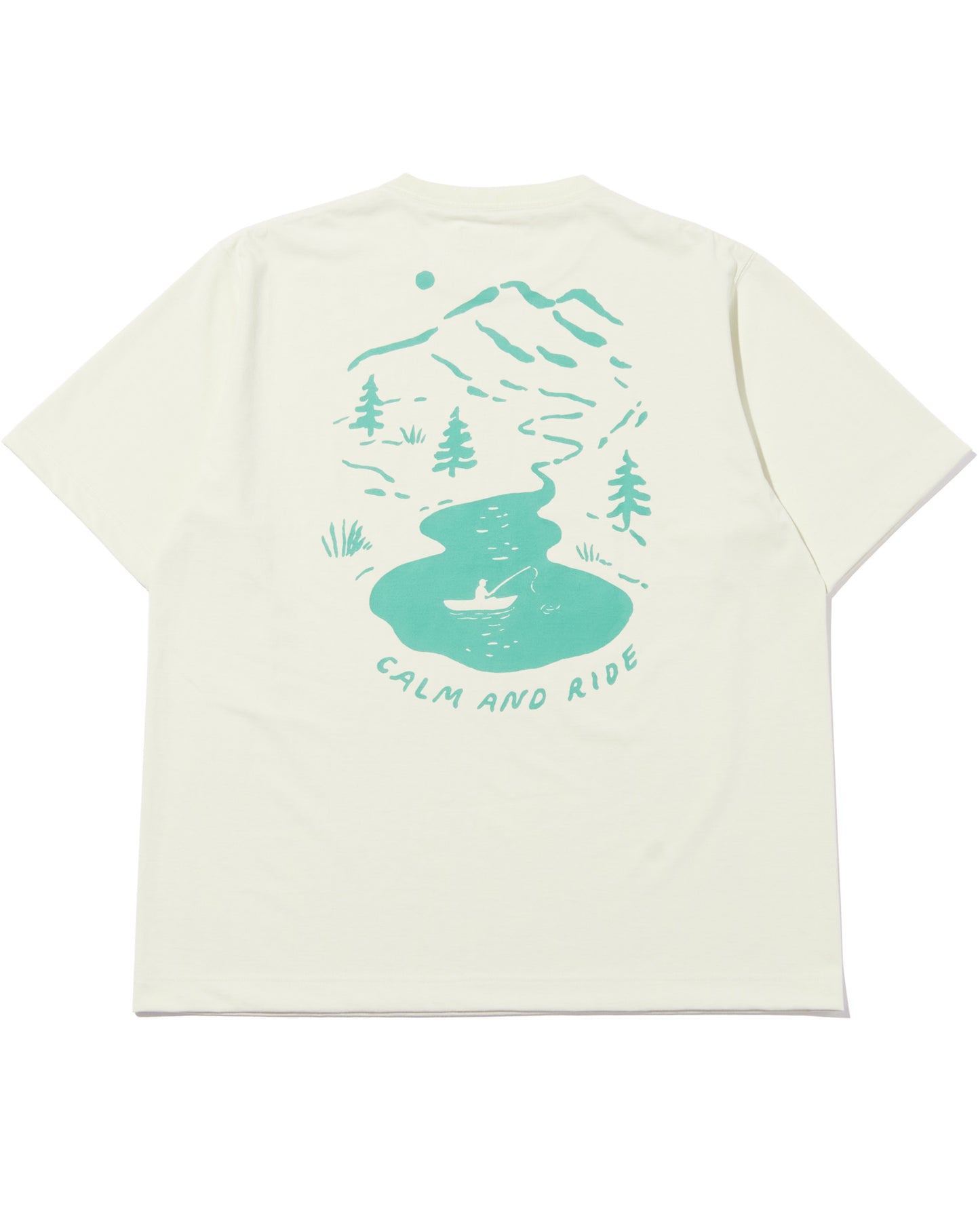 CALM AND RIDE TRAVEL T-SHIRTS LAKE