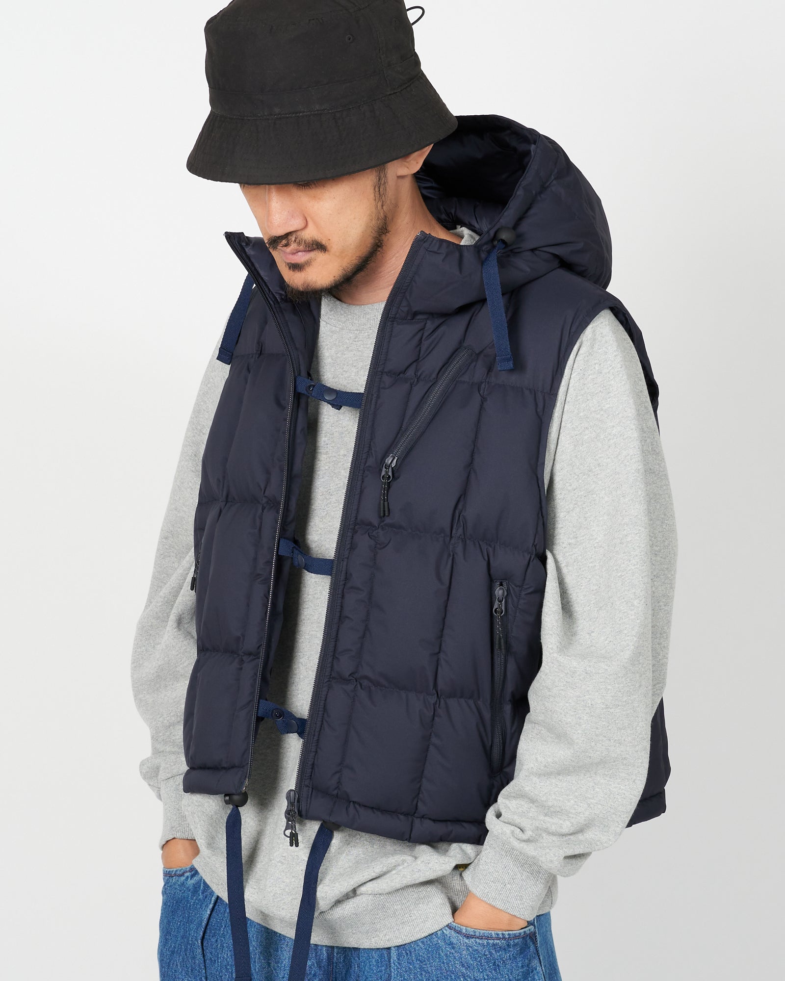 大人気新品をすべて JUGEM SHORT HOODY DOWN VEST – P.X.C ベスト+ジレ