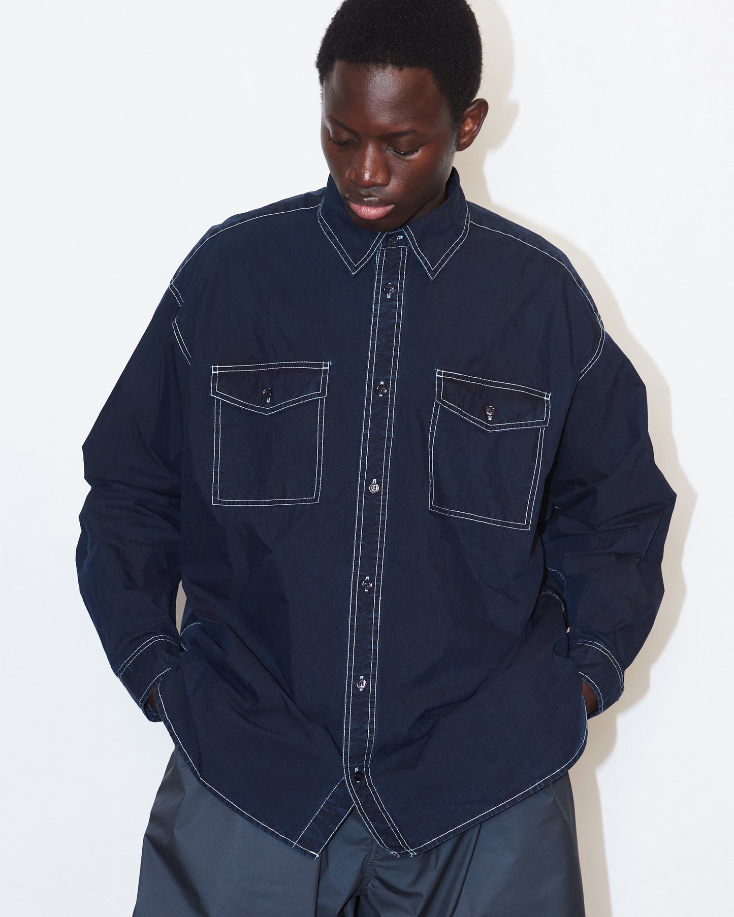 LIGHT WEIGHT INDIGO SHIRT
