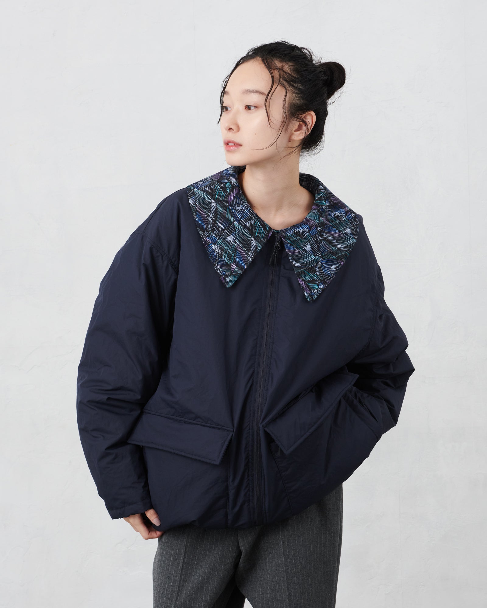 JUGEM  QUILT RIB DOWN JKT