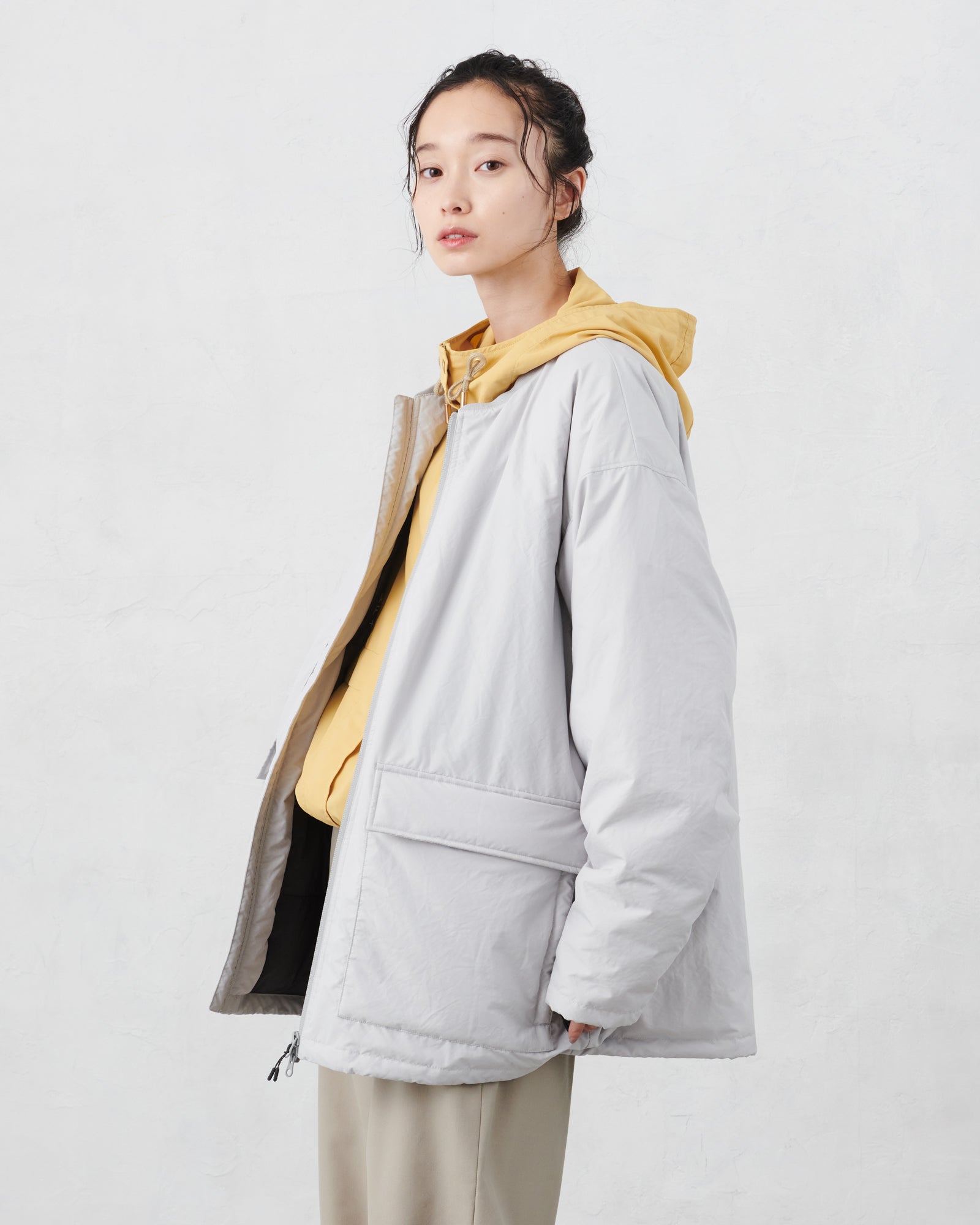 JUGEM  QUILT RIB DOWN JKT