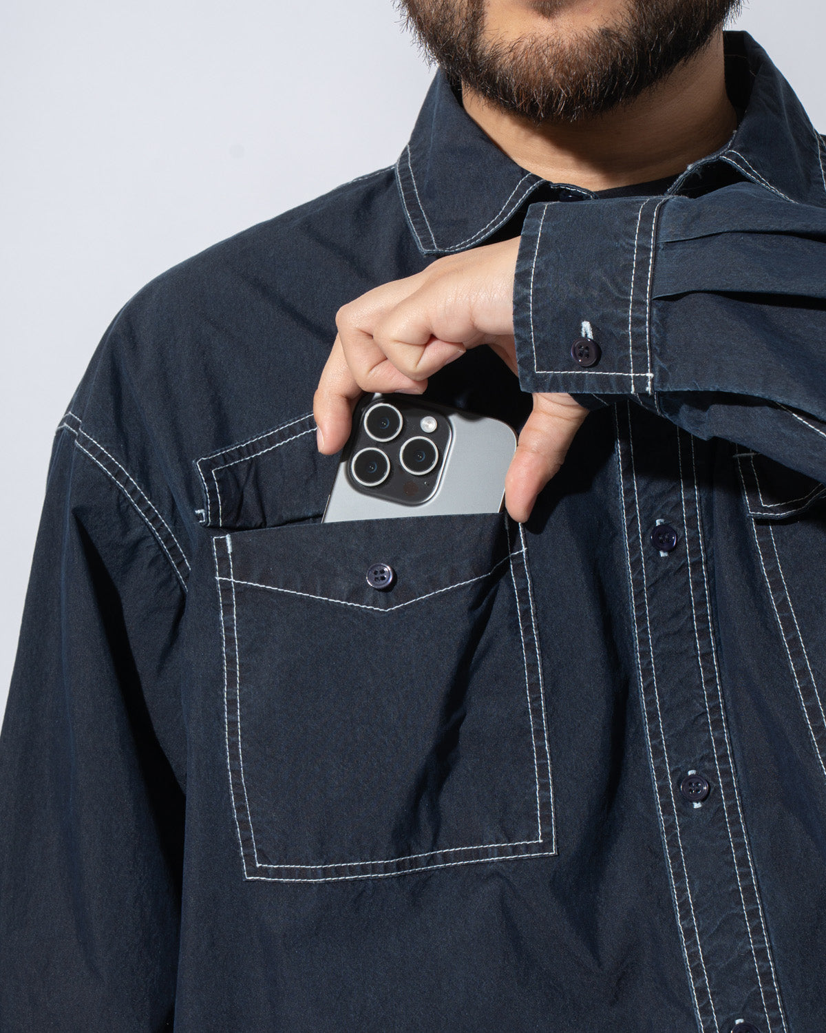 LIGHT WEIGHT INDIGO SHIRT – P.X.C