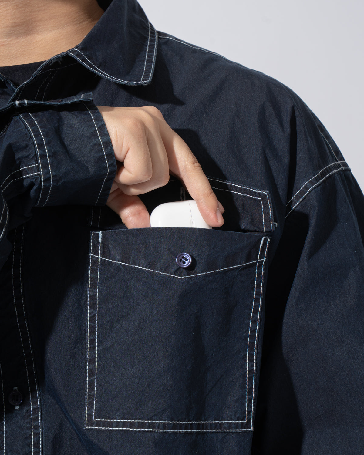 LIGHT WEIGHT INDIGO SHIRT