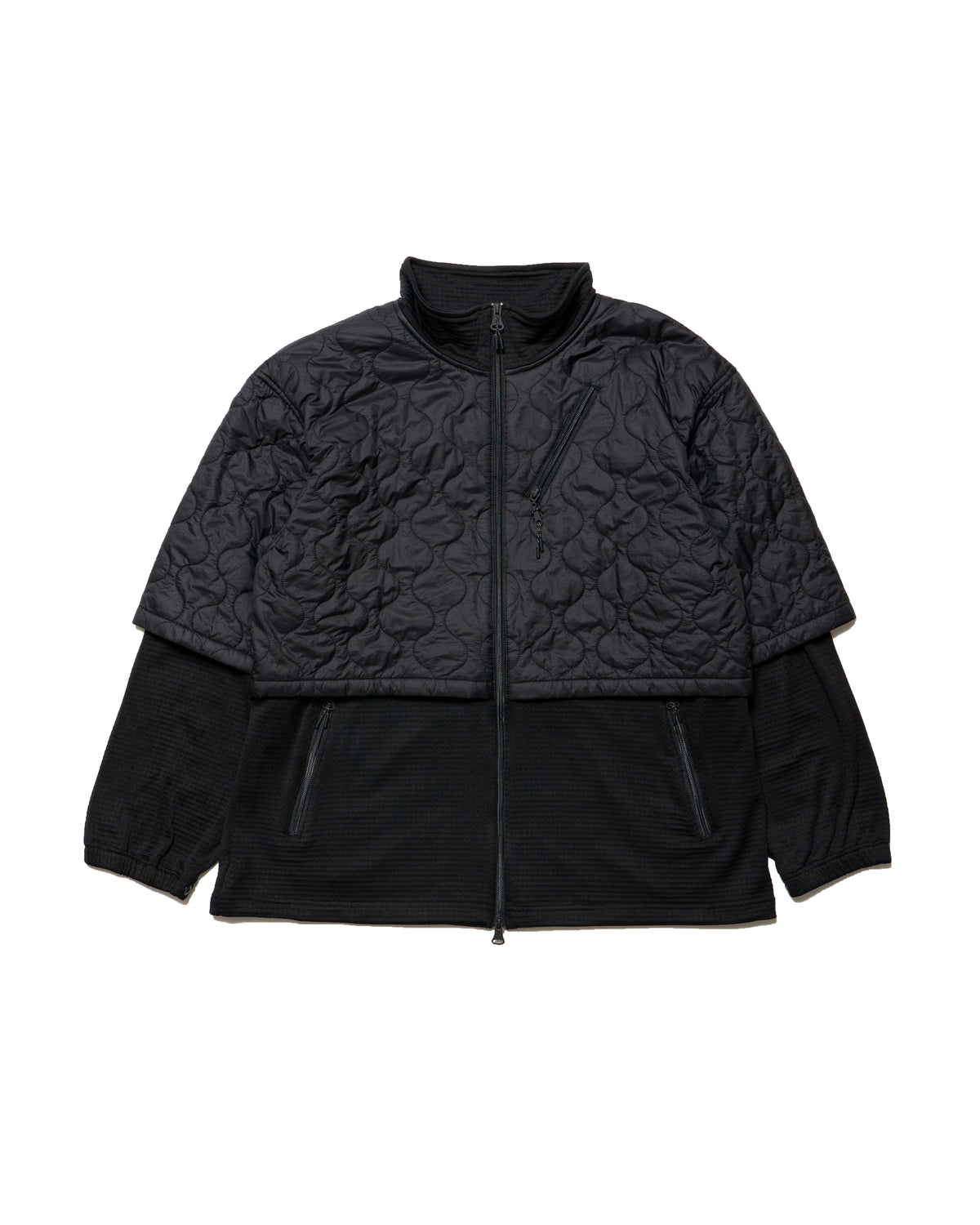 QUILT COMBI FLEECE JKT
