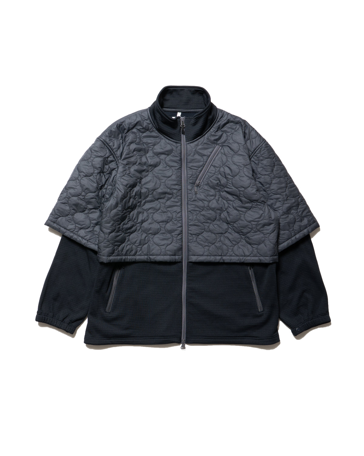 QUILT COMBI FLEECE JKT