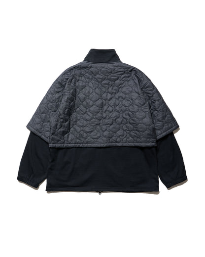 QUILT COMBI FLEECE JKT